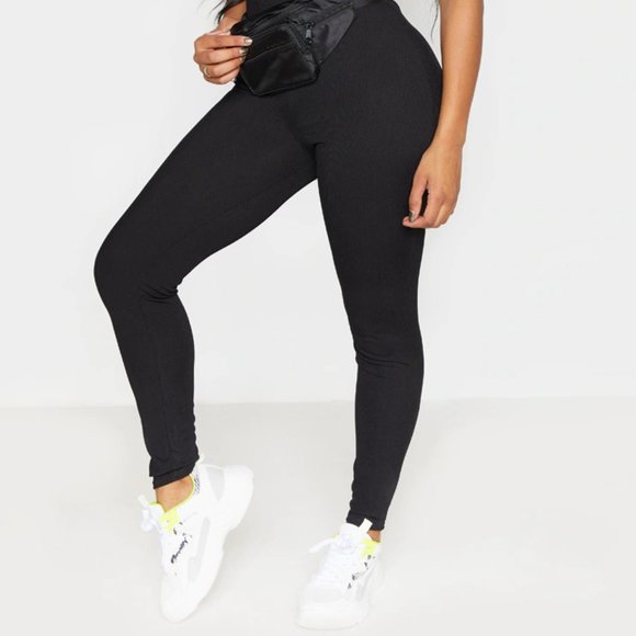 NWT SHAPE BLACK RIBBED SCOOP NECK JUMPSUIT SIZE 6 - Picture 4 of 4